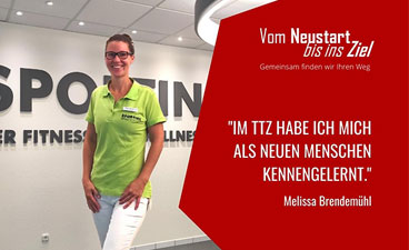 Teaserbild: Melissa Brendemühl im Fitnessstudio
