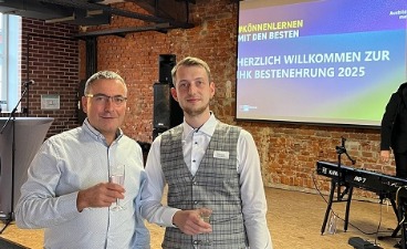 Foto von Udo Wolfram-Kunz und Thomas Hallek anlässlich der Auszeichnung.