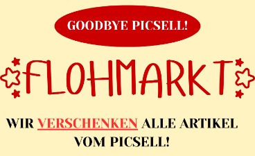Werbeflyer zum Flohmarkt
