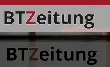 Teil des Titelblattes der BTZeitung: Schriftzug BTZukunft